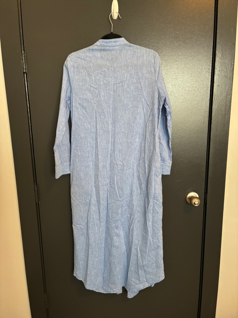 Pomander Place Lydell Maxi Dress Chambray Sz S - Picture 6 of 8